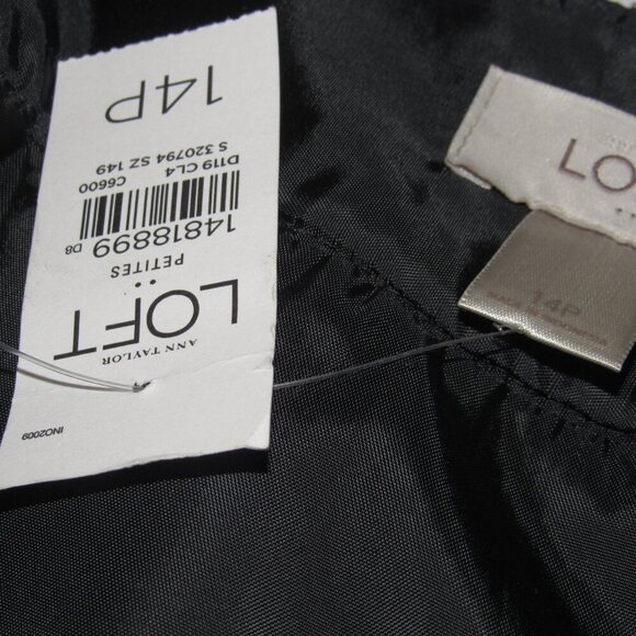 NWT LOFT Plaid Lined Mini Skirt Size 14P - Picture 4 of 4